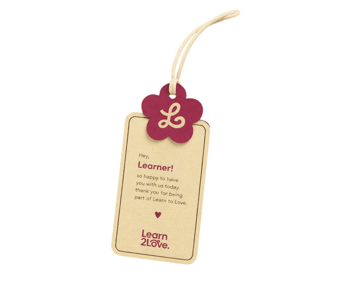 L2L Yogi Bagcharm — Learn 2 Love merchandise
